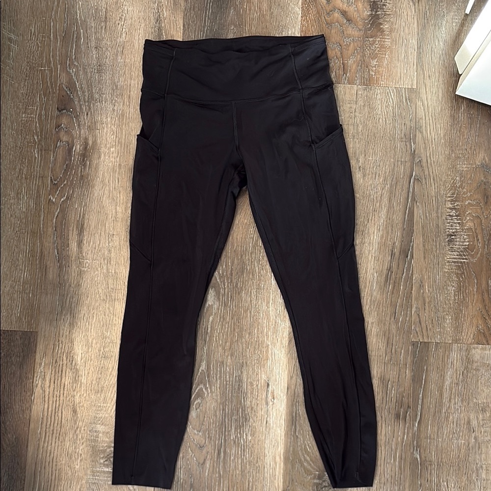 Lululemon Black Fast and free Leggings